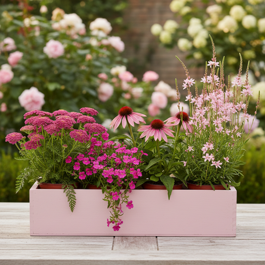 Pink Garden Plant Box