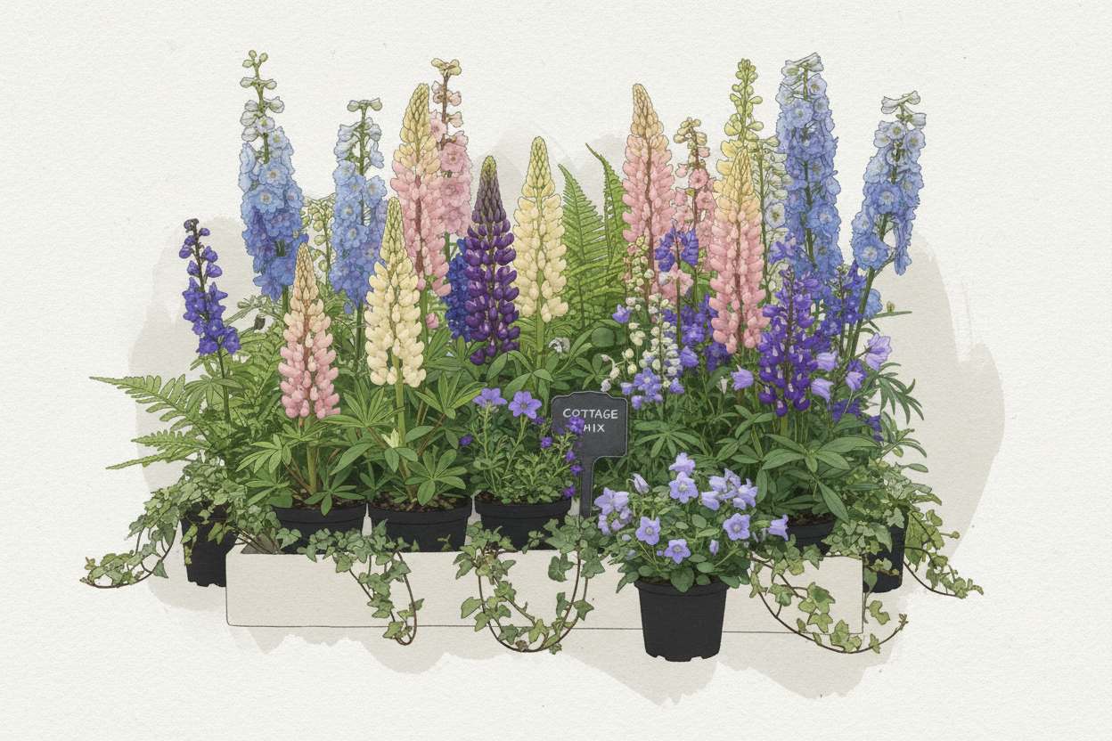Cottage Garden Plant Box - Stylised